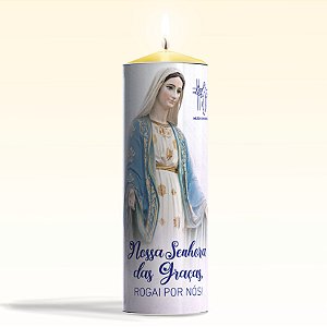 Vela votiva aromática mel - Nossa Senhora das Graças