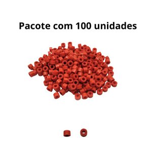 Isolador Silicone Vermelho Finalização das Resistências 7/5'' 100 Un