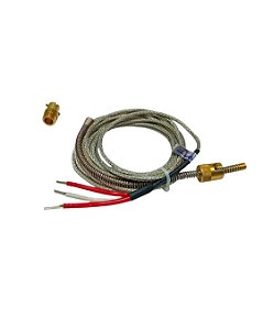 Sensor De Temperatura Termopar PT100 3 Fios 6mm Com Baioneta
