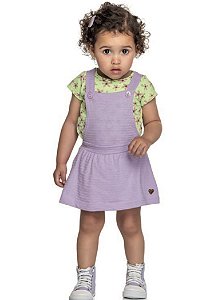 Vestido com blusa infantil ref 211396