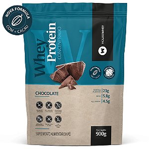 WHEY PROTEIN CONCENTRADO - CHOCOLATE - 900g - NOVA FÓRMULA