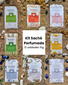 KIT COM 12 SACHÊS PERFUMADOS