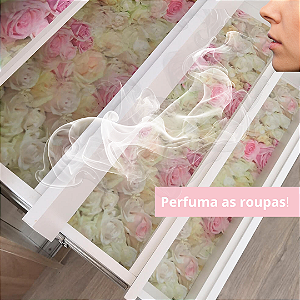 Papel de Gaveta Perfumado - Rosas - Caixa com 5 folhas