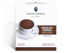 Chocolate Cremoso estilo Europeu Santa Monica - 20 sachês de 15g cada