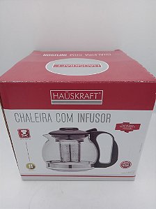 Chaleira c/ Infusor Hauskraft - Preto- 1,2L