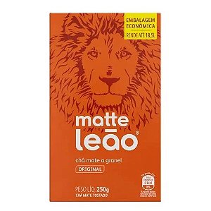 cha mate natural a granel matte leao 250g Outlet do Caf