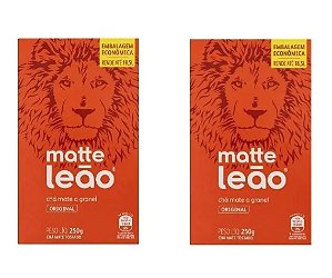 COMBO - 02 Caixas Chá Mate Natural a Granel Matte Leão - 250g