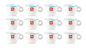 Kit c/ 12 xícaras espresso descafeinado illy 60ml