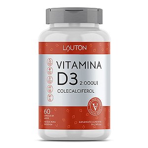 Vitamina D3 2000UI - Pote com 60 cápsulas -