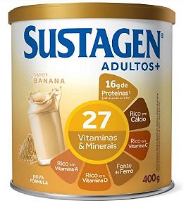 SUSTAGEN ADULTO+ SABOR BANANA - 400G