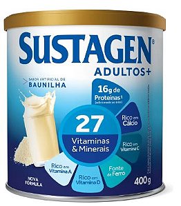 SUSTAGEN ADULTO+ SABOR BAUNILHA - 400G