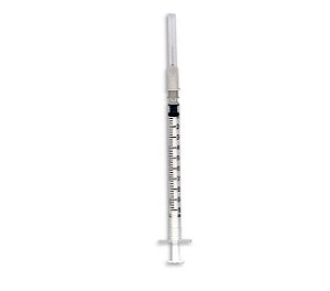 Seringa de Insulina 1m 13X0,38 - INJEX  (com agulha e Luer Slip)