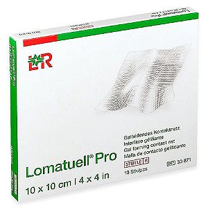 LOMATUELL PRO COBERT GAZE PARAFINADA C/PART HIDROCOLOIDE 10X10 CM -1 unidade