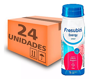 Kit de 24 unidades do Fresubin Energy Drink Morango 200ml