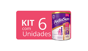 Kit Com 6 Unidades - Pediasure Complete Pó Baunilha 850g