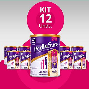 PediaSure® Complete Pó Baunilha 850 g - Kit Com 12 Unidades