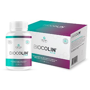 BIOCOLIN HAIR 500MG - Pote com 60 capsulas