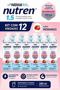 KIT C/ 12 - Nutren 1.5 Baunilha 200ml - Vencimento: 01/11/2026
