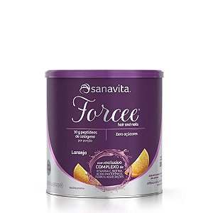 Forcee Hair and Nails  Pó - Laranja - Lata de 330g