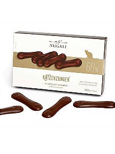 Chocolate Lingua de Gato 60% Amargo Katzenzungen Nugali 100g