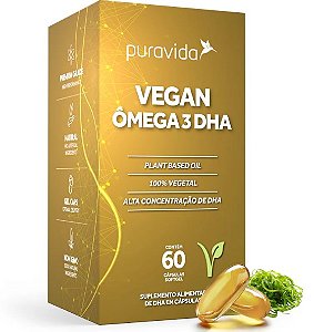 omega 3 vegano puravida 60cps 500mg