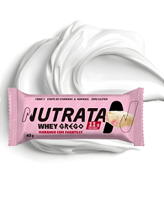 Nutrata Whey Grego Sabor Morango Com Chantilly 40g