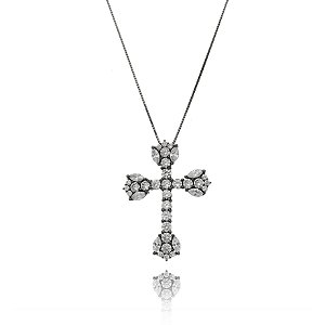 Pingente crucifixo tulipa Ref. 84822