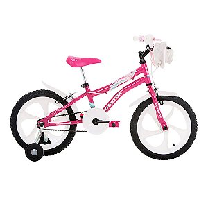 Bicicleta Tina com Bolsa Aro 16 Rosa-Houston