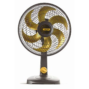 Ventilador de Mesa Mallory TS30 30cm Preto Dourado - 3 Velocidades 220V