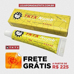 Pomada TKTX Numb Amarela Original - Com 20% de Lidocaína