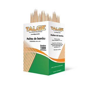 Palito de Bambu Sachê 1x1 Talge 5000 Unidades