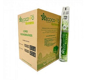 Copo EcoGreen Biodegradável 180ml Transparente PP 2500 Unidades
