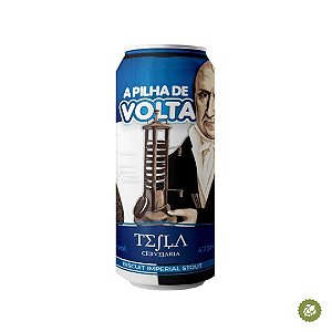 Cerveja Tesla A Pilha de Volta Imperial Pastry Stout - Lata 473ml