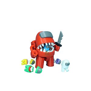 Boneco Among Us Articulado Big Robô Impostor 5 peças
