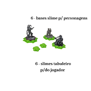 Nemesis kit de Base Slime + Tokens slime para tabuleiro de jogador