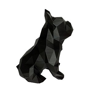 35cm - Bulldog Francês Geométrico Manequim PET - Sentado