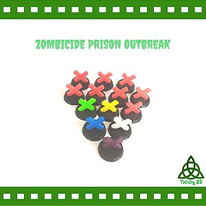Tokens 3D de Objetivos  Zombicide