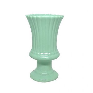 Vaso Espanha Grande Porcelana Verde Candy Decorativo Flores