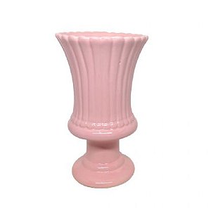 Vaso Espanha Grande Porcelana Rosa Decorativo Flor Natural