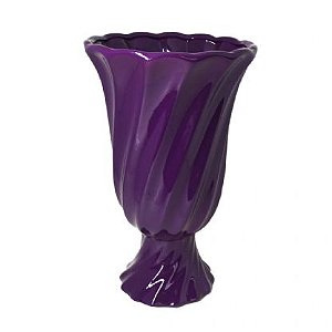 VASO TORCIDO CERAMICA ACAI