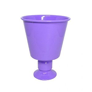 VASO DE METAL CONE LILAS