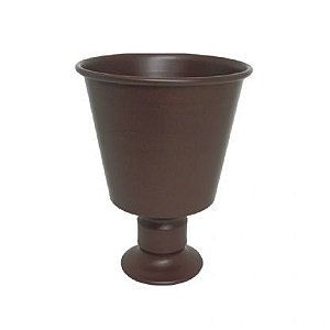 VASO DE METAL CONE MARROM