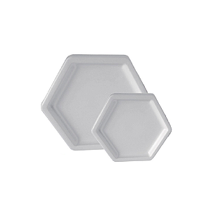 Kit Festa Mosaico Branco Peças Decorativas Mesa Só Boleiras