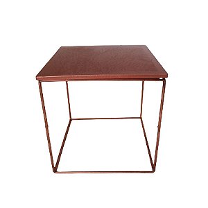 CUBO DE ALTURA DE FERRO QUADRADO ROSE GOLD