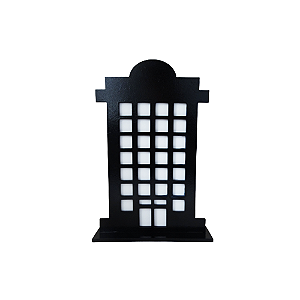 DISPLAY MDF PREDIO REDONDO PRETO