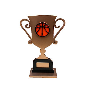 DISPLAY MDF TROFEU 1 LADO BASQUETE 1 LADO FUTEBOL