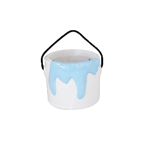 CACHEPOT BALDE DE TINTA AZUL BEBE