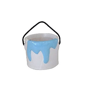 CACHEPOT BALDE DE TINTA AZUL BEBE