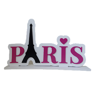 Display Mdf Placa Paris Boneca Decorativa Festa