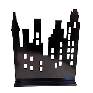 DISPLAY MDF PREDIO VAZADO PRETO